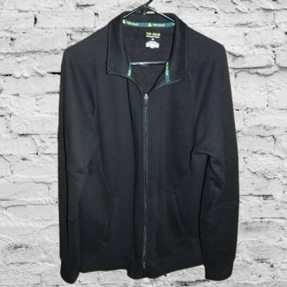 Men’s TEK GEAR Track Jacket  Black Size Medium